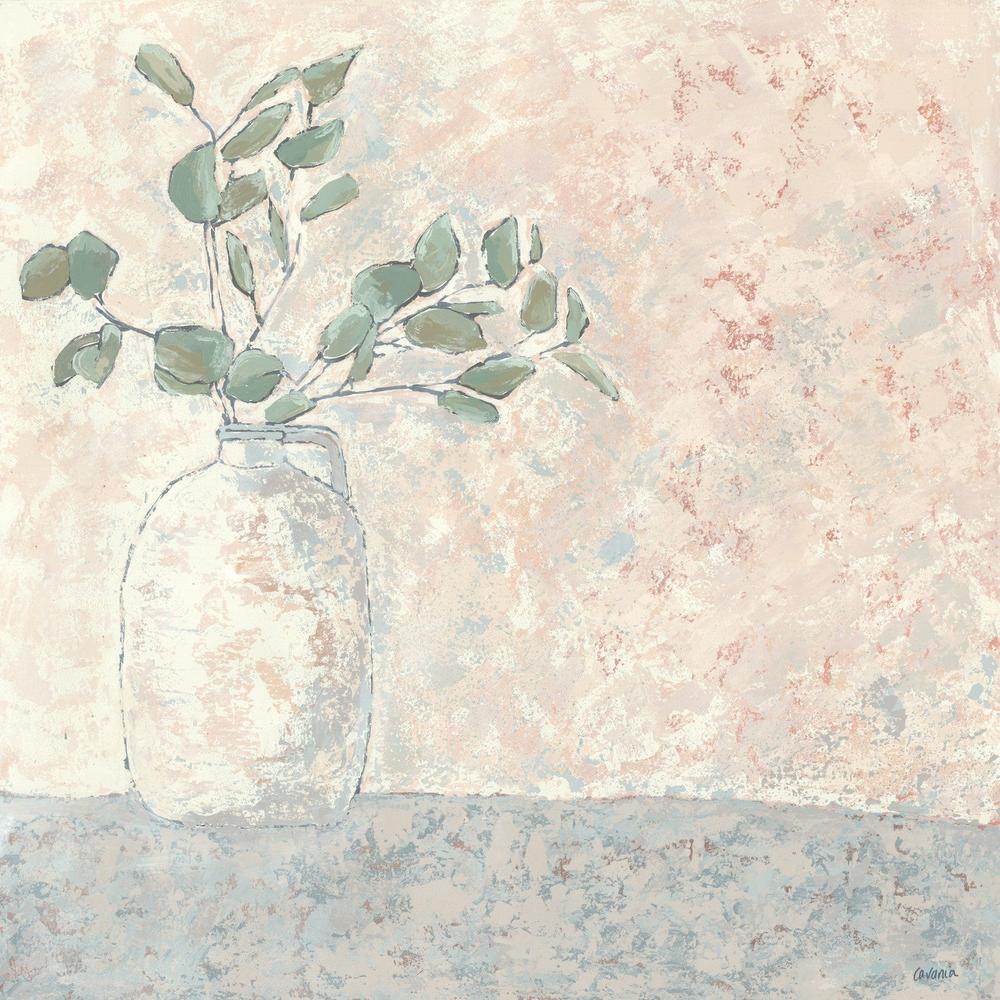 Vase Series - Eucalyptus Branch-by-Karen Cavania-wall-art-print-canvas-poster-framed-Gioia