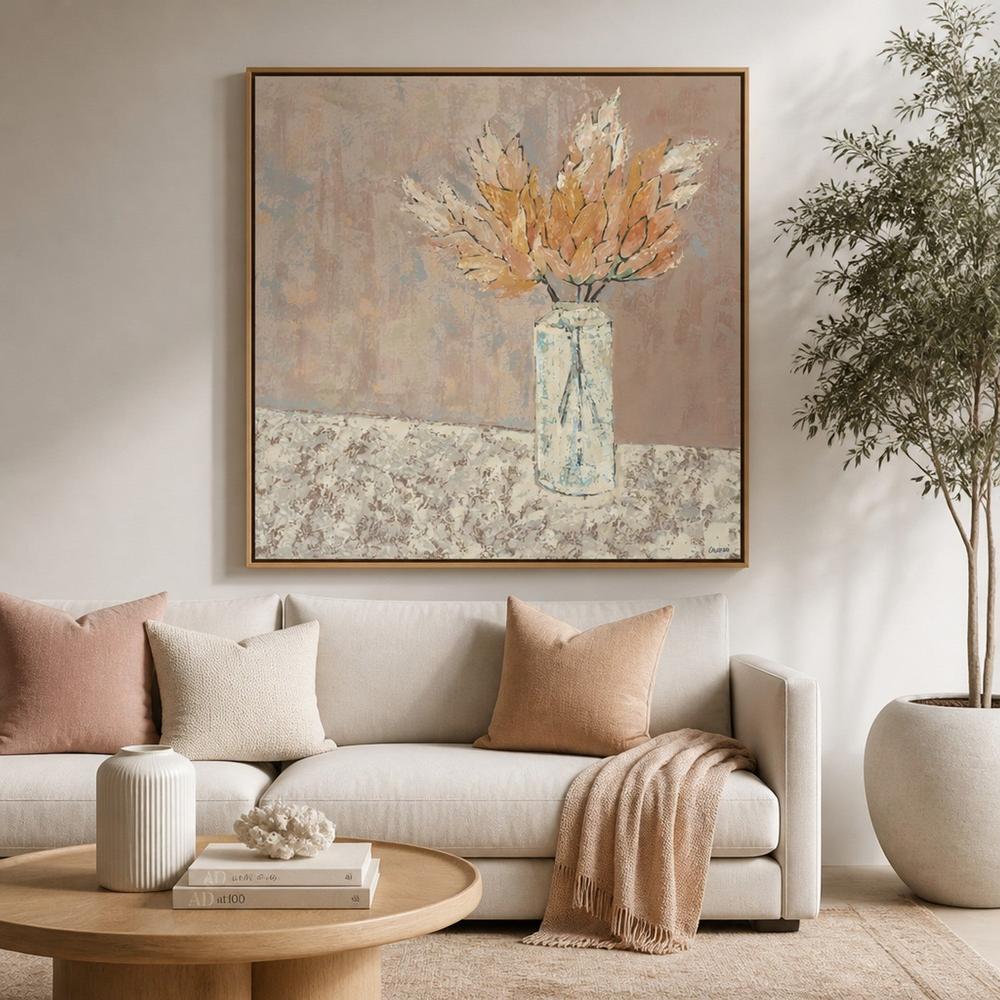 Vase Series - Pampus Grass-by-Karen Cavania-wall-art-print-canvas-poster-framed-Gioia