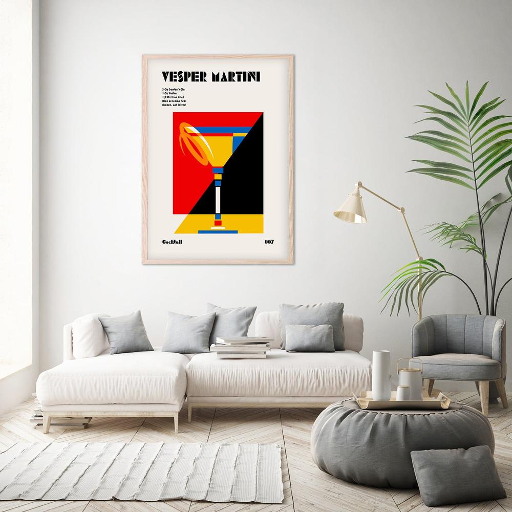 Vesper Martini Recipe Art-by-Retrodrome-wall-art-print-canvas-poster-framed-Gioia
