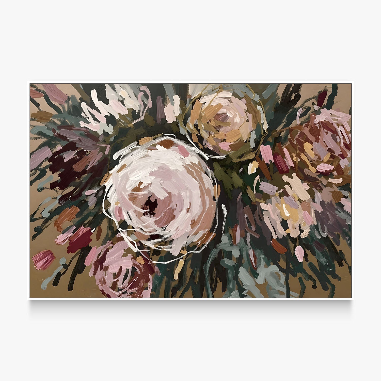 Vibrant Abstract Flowers, Style A-by-Edie-wall-art-print-canvas-poster-framed-Gioia