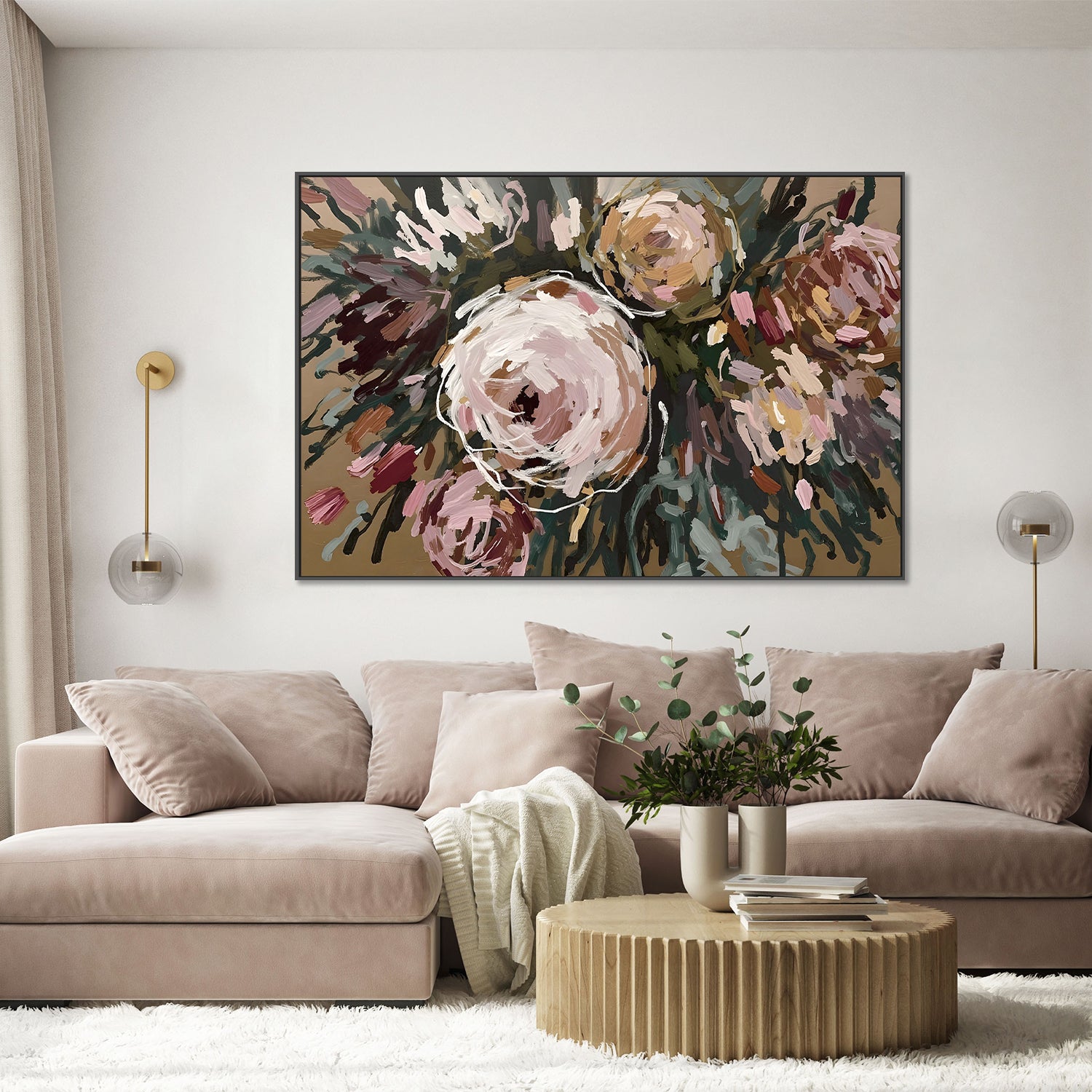 Vibrant Abstract Flowers, Style A-by-Edie-wall-art-print-canvas-poster-framed-Gioia