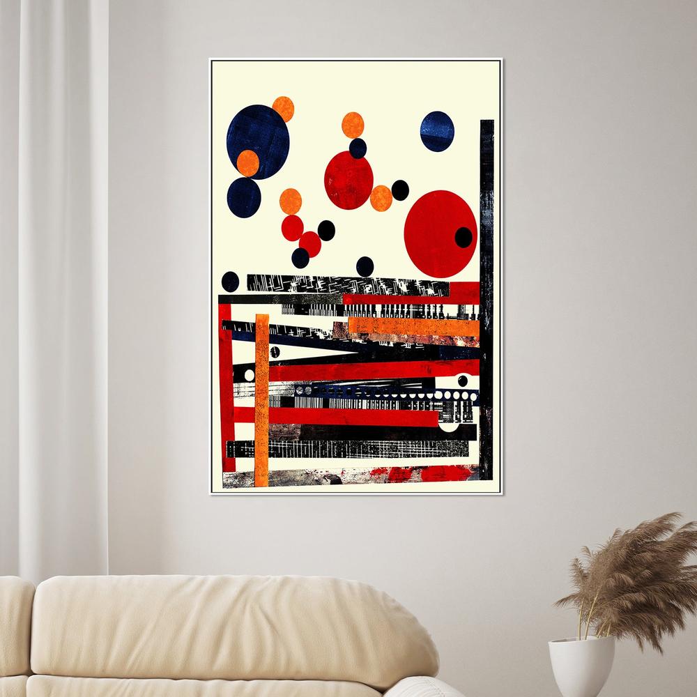 Vibrant Abstract Geometry-by-Petr Strnad-wall-art-print-canvas-poster-framed-Gioia