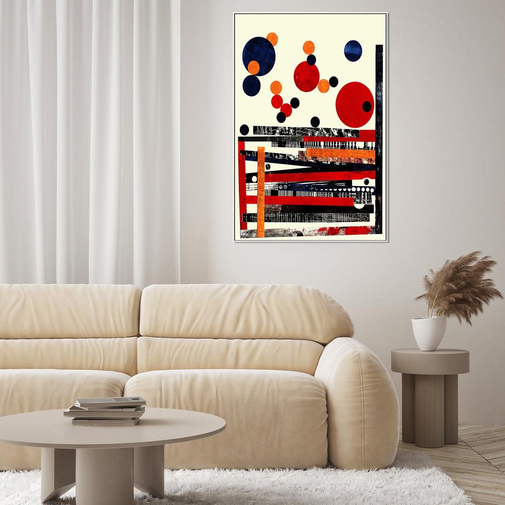 Vibrant Abstract Geometry-by-Petr Strnad-wall-art-print-canvas-poster-framed-Gioia
