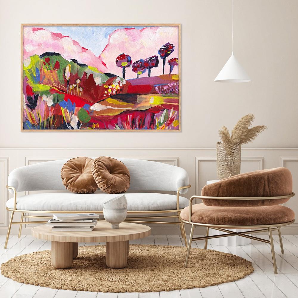 Vibrant Fantasy Landscape-by-Dirkie Nell-wall-art-print-canvas-poster-framed-Gioia