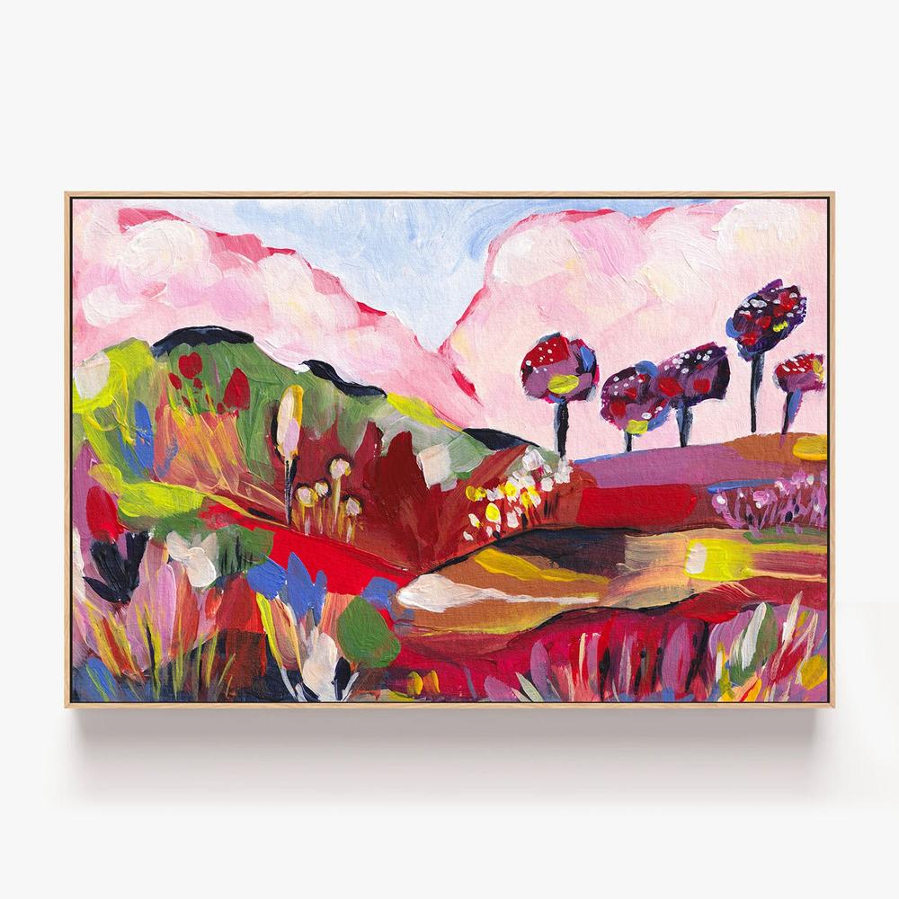 Vibrant Fantasy Landscape-by-Dirkie Nell-wall-art-print-canvas-poster-framed-Gioia