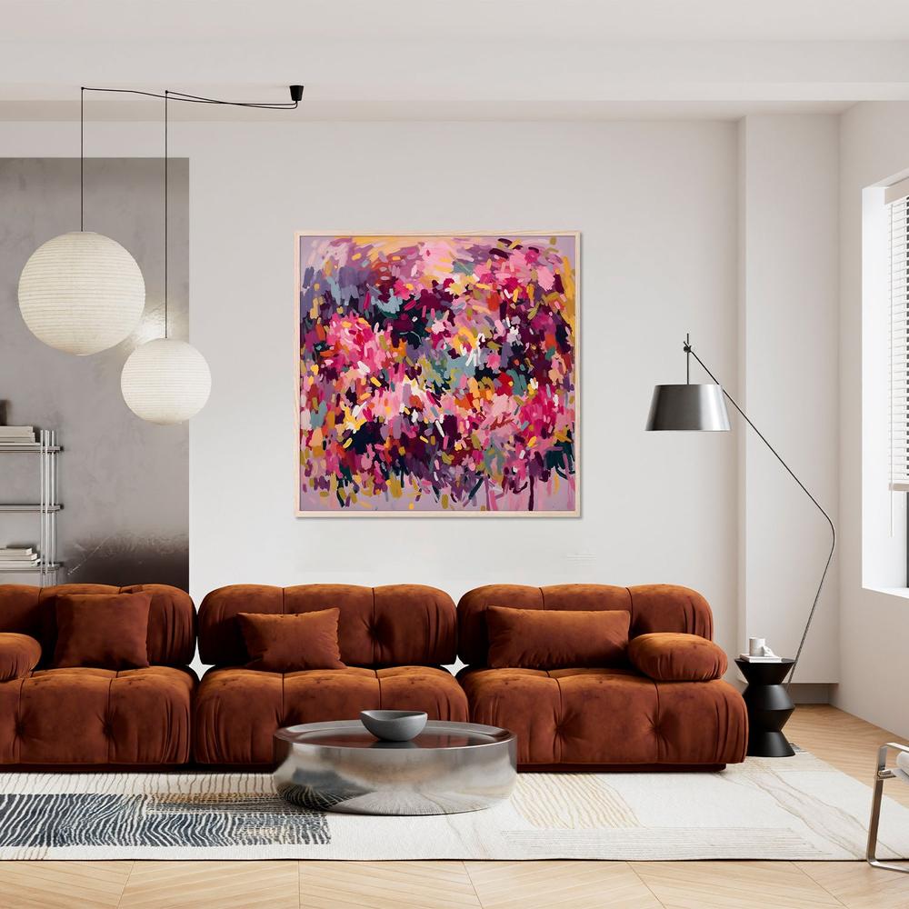 Vibrant Floral Abstract-by-Edie-wall-art-print-canvas-poster-framed-Gioia