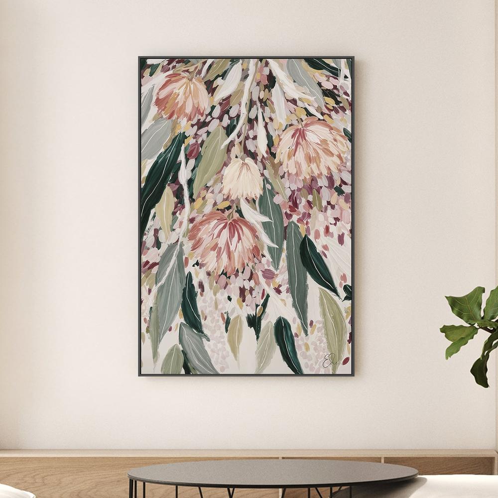 Vibrant Floral Cascade, Style A-by-Edie-wall-art-print-canvas-poster-framed-Gioia