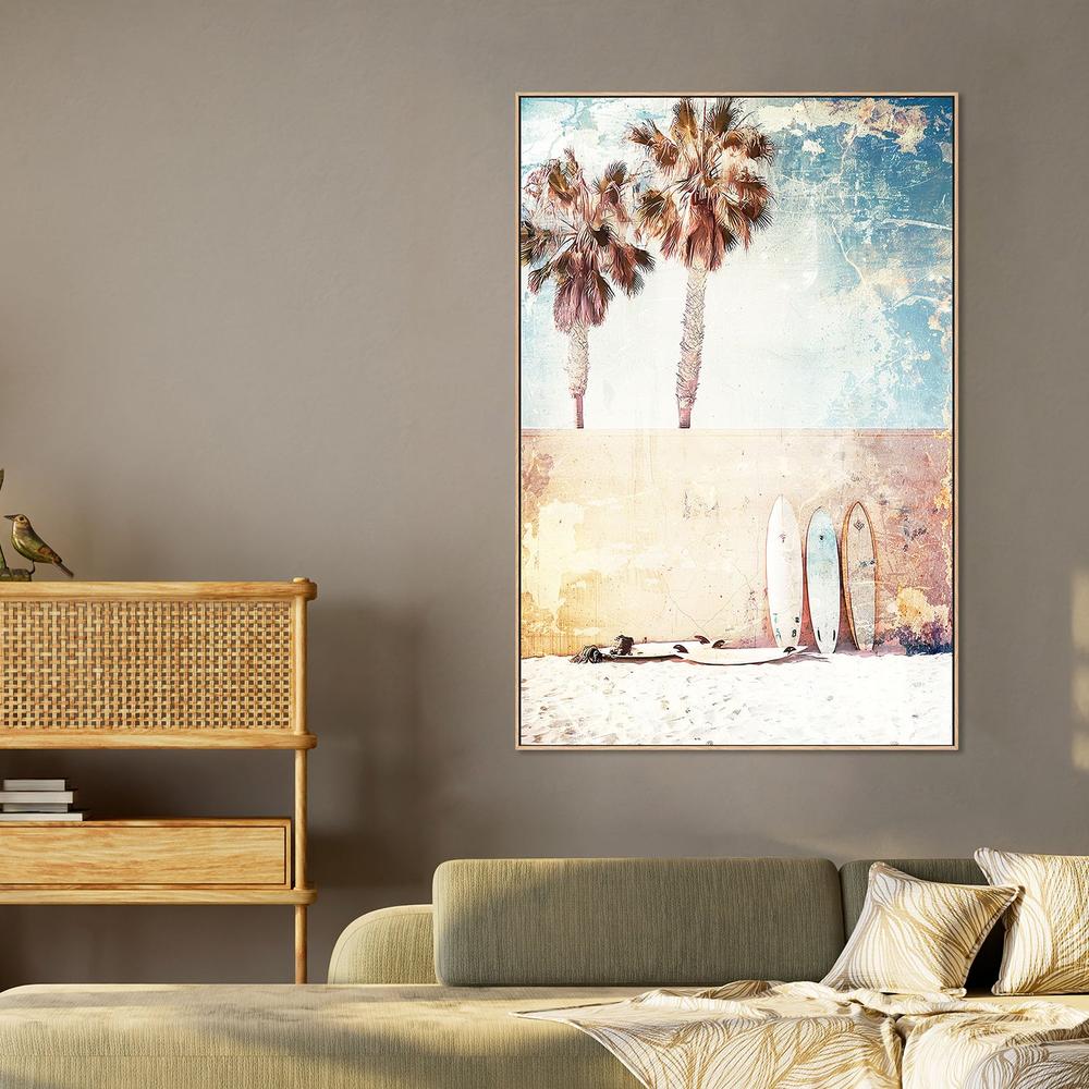 wall-art-print-canvas-poster-framed-Vintage Beach Surfboards-2