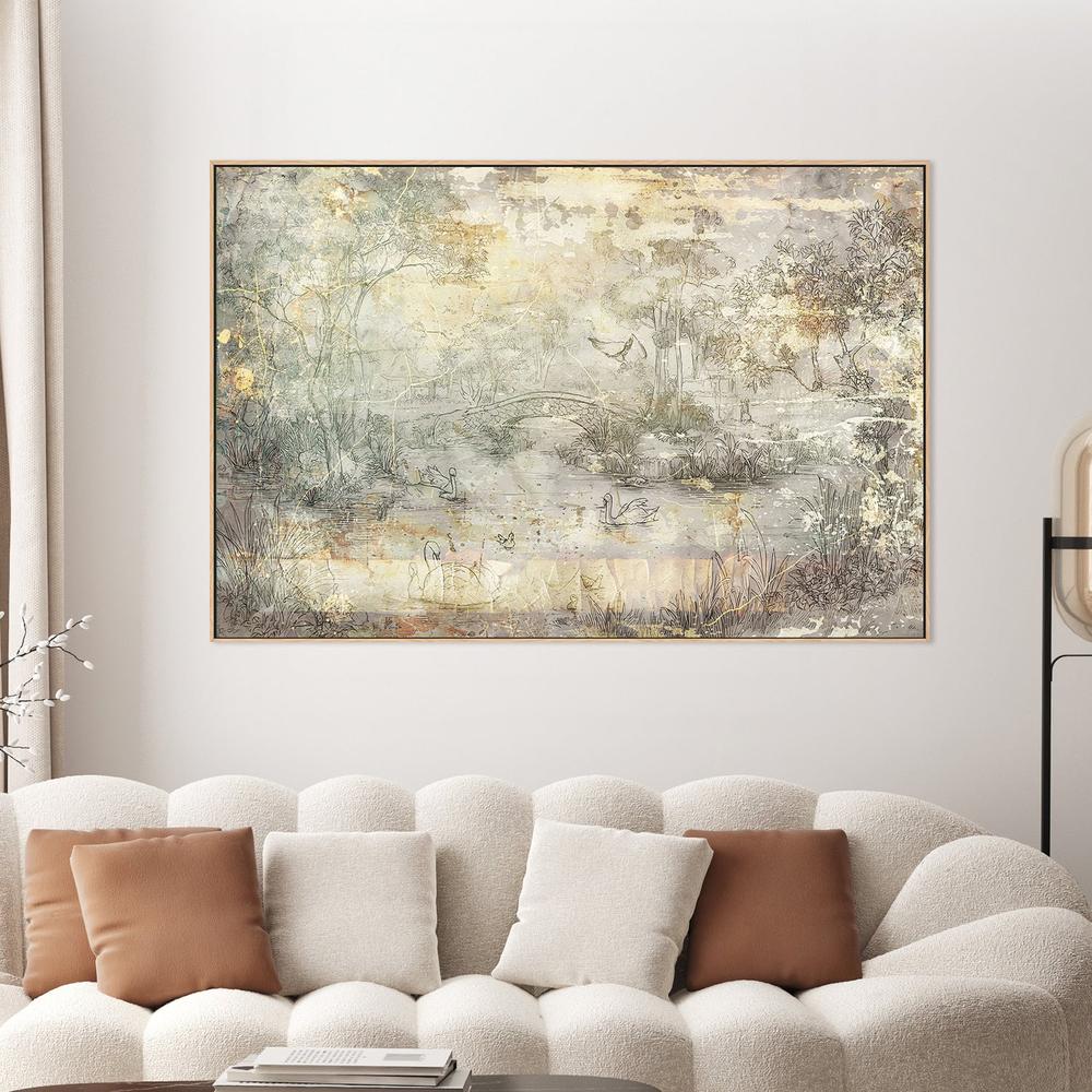 wall-art-print-canvas-poster-framed-Vintage Bridge Landscape-2