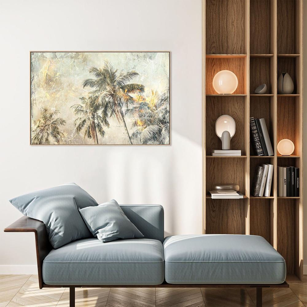 wall-art-print-canvas-poster-framed-Vintage Palm Trees-9