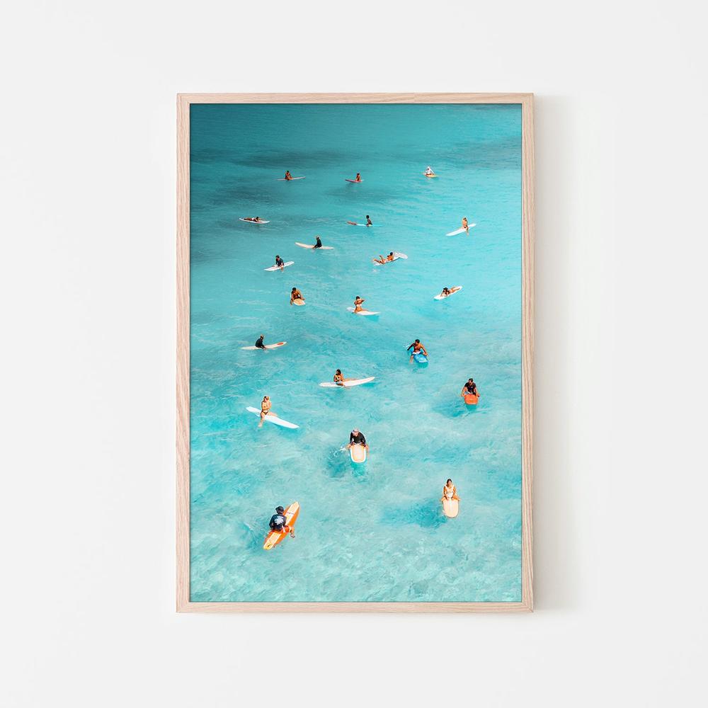 Waiting For Waves-by-Gal Pittel-wall-art-print-canvas-poster-framed-Gioia
