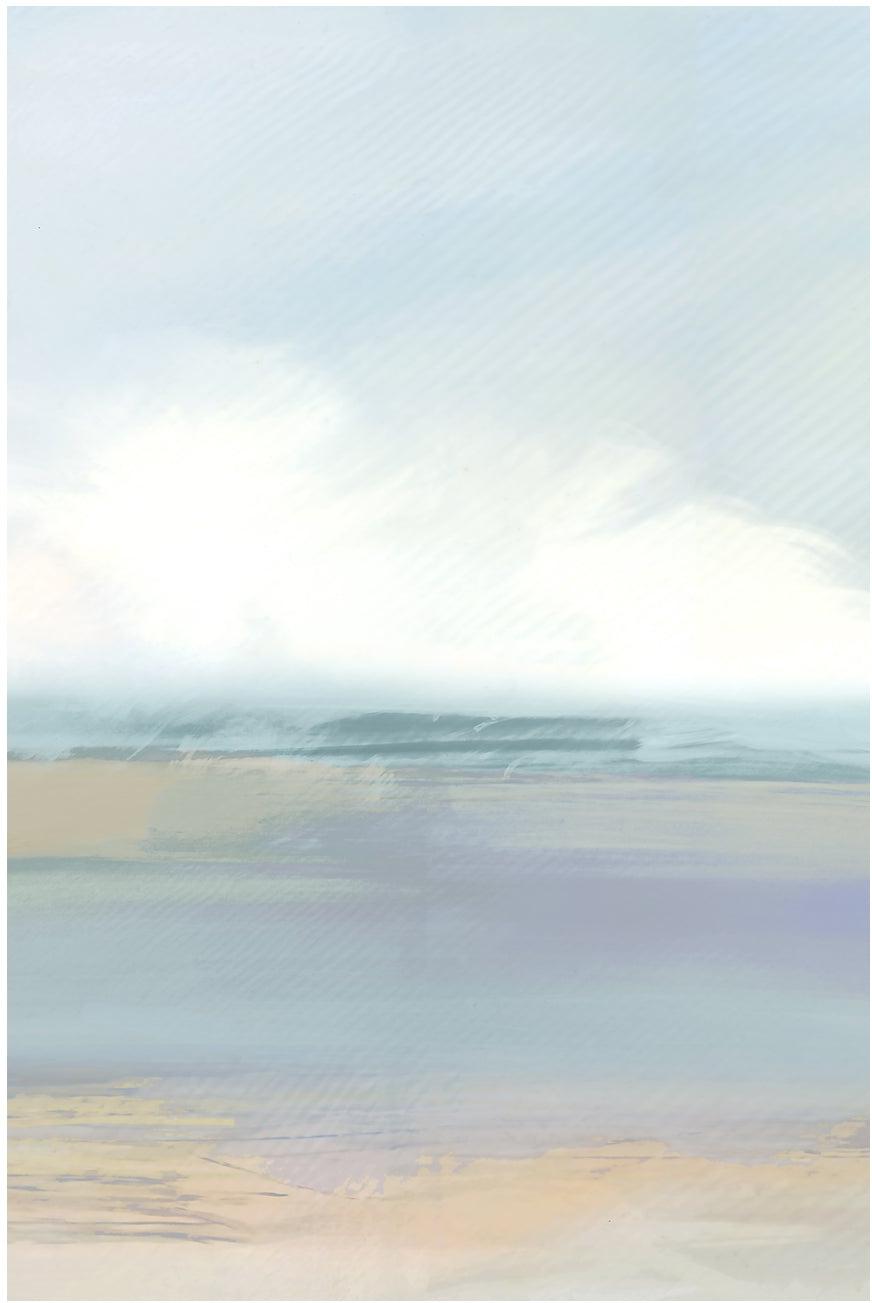 wall-art-print-canvas-poster-framed-A Blue Soft Landscape , Style B, By Cartissi , By cartissi , By cartissi-1