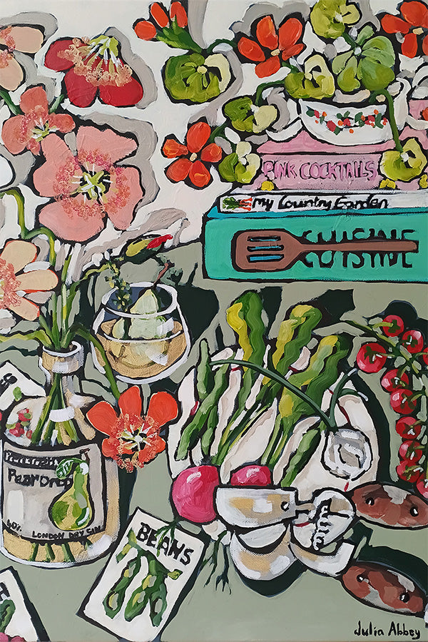 wall-art-print-canvas-poster-framed-A Country Table-1