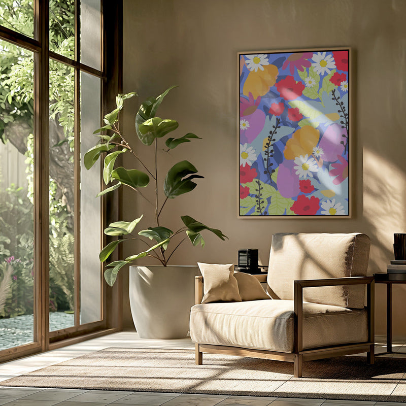 wall-art-print-canvas-poster-framed-A Floral Odyssey , By Rafaela Mascaro-7