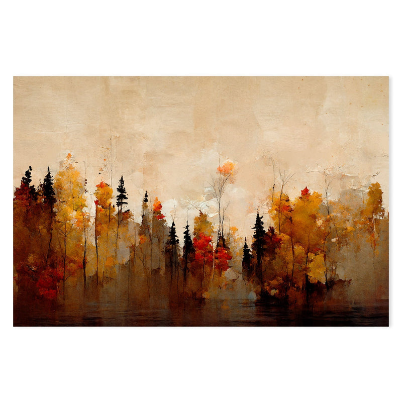 wall-art-print-canvas-poster-framed-A Forest In Autumn , By Treechild-GIOIA-WALL-ART