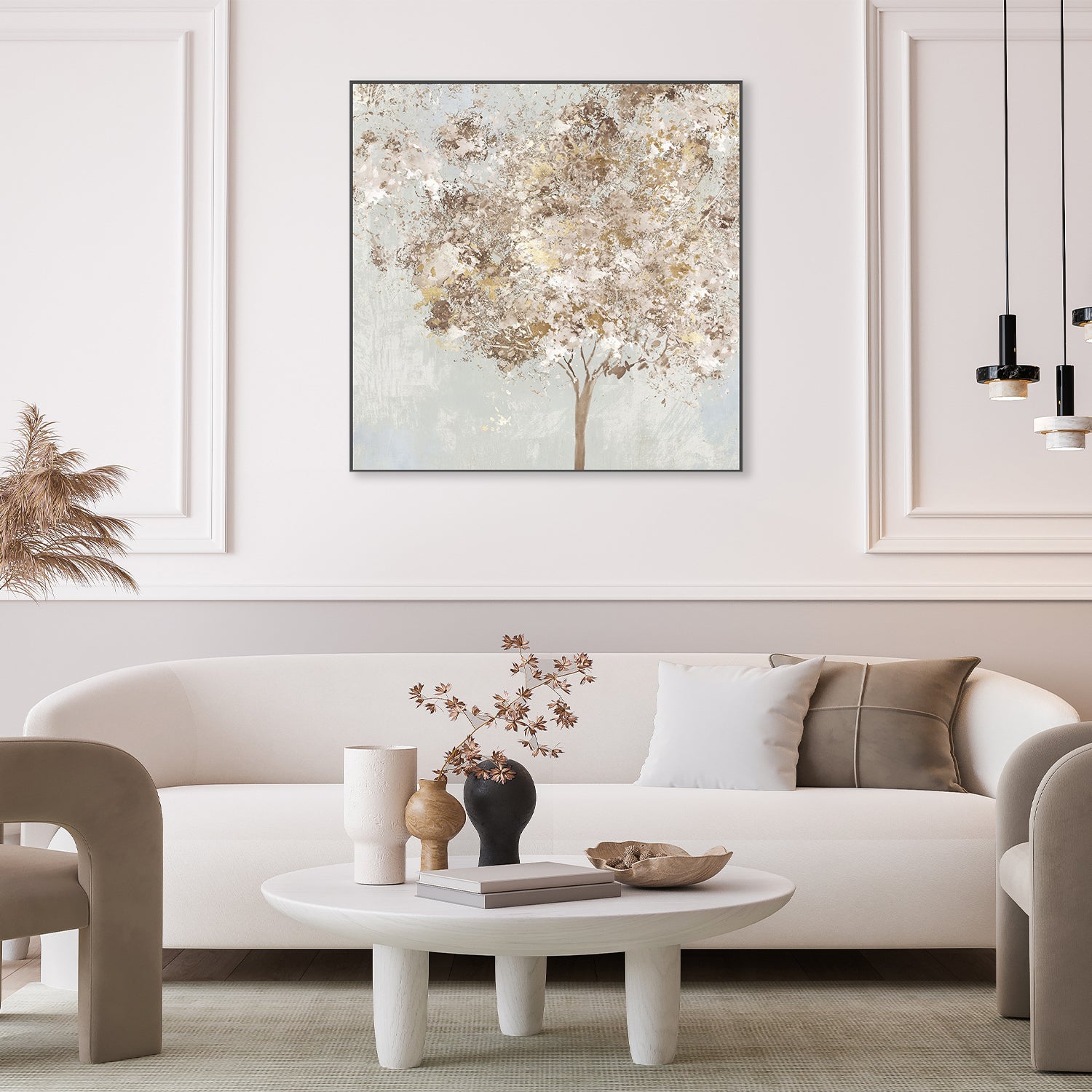 wall-art-print-canvas-poster-framed-A Golden Shimmering Tree-7