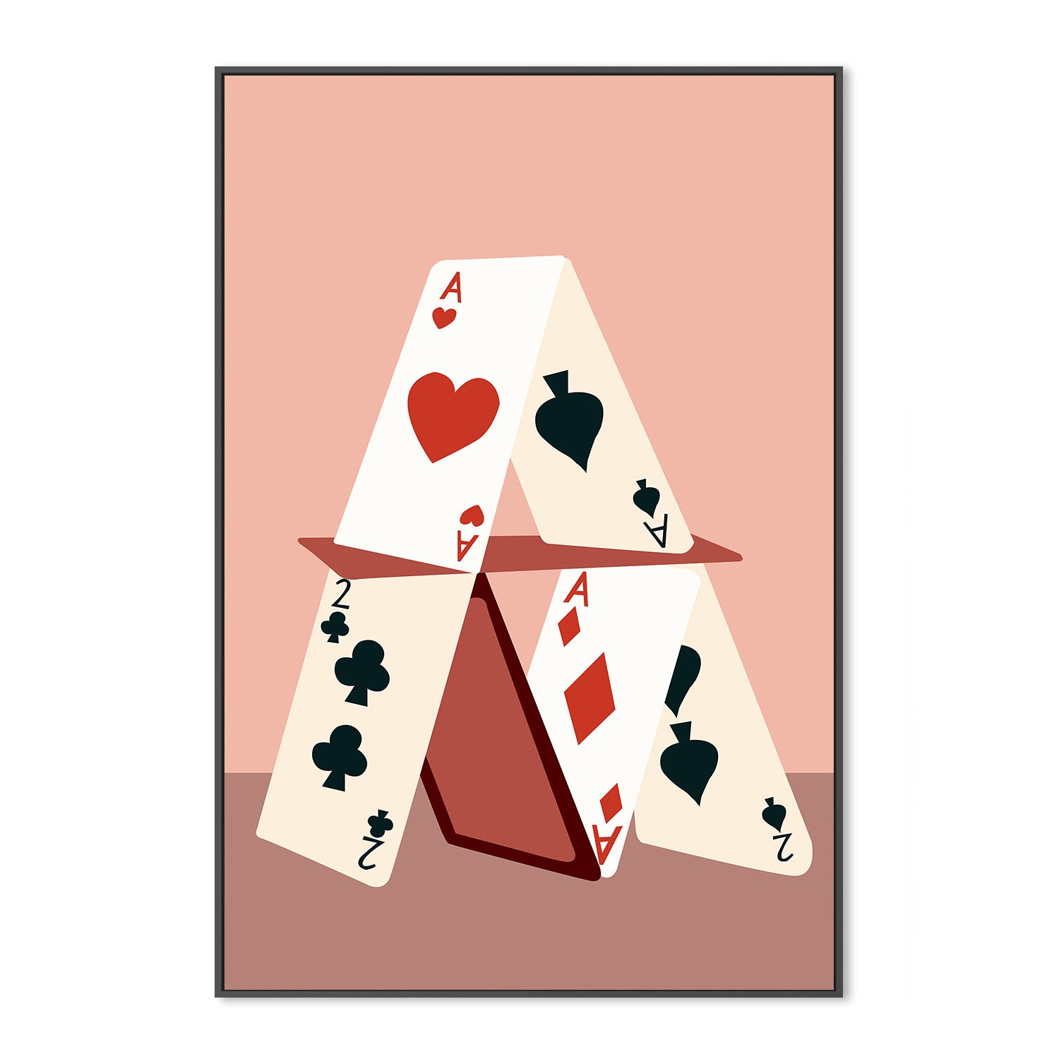 wall-art-print-canvas-poster-framed-A House Made of Cards-3