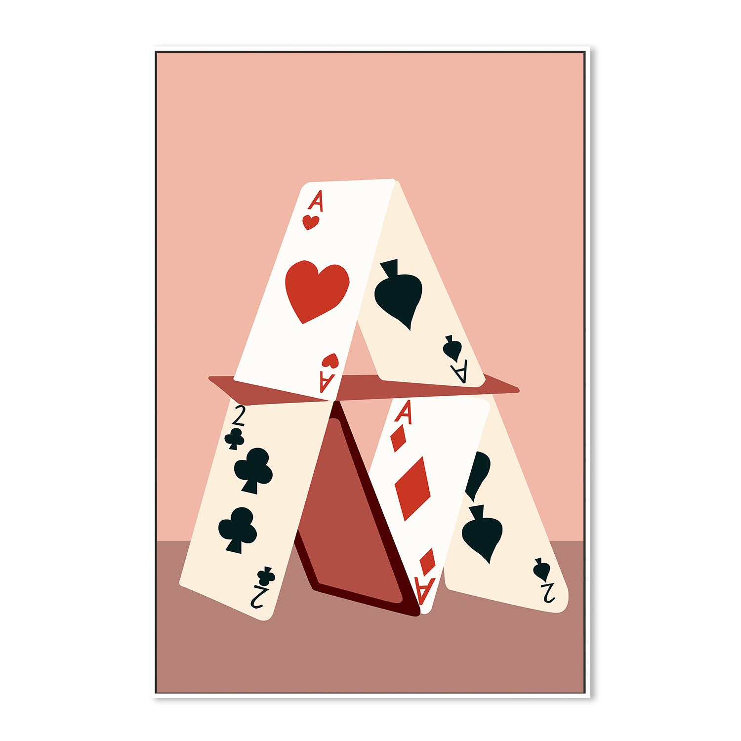 wall-art-print-canvas-poster-framed-A House Made of Cards-5