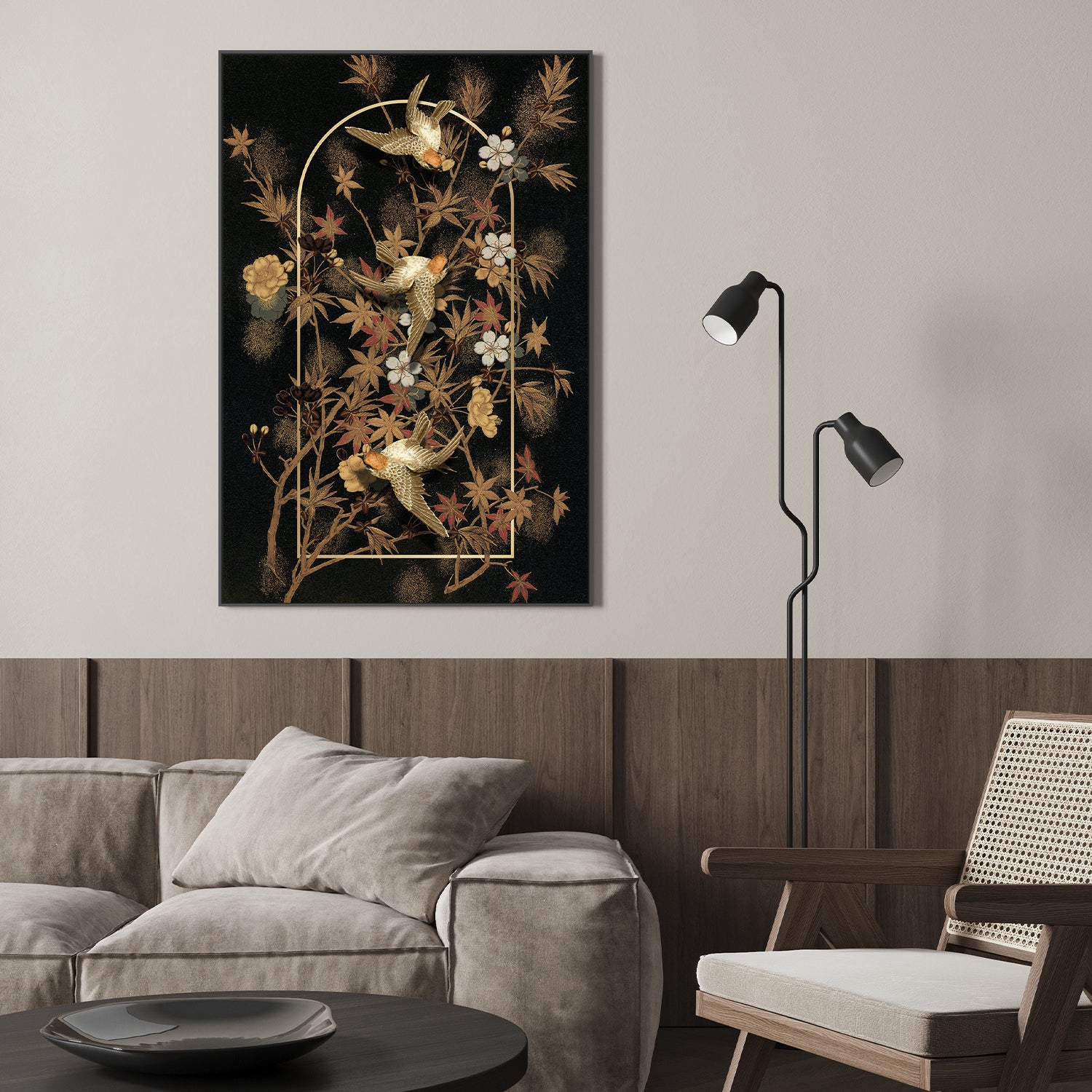 wall-art-print-canvas-poster-framed-A Japanese Autumn Collage-8