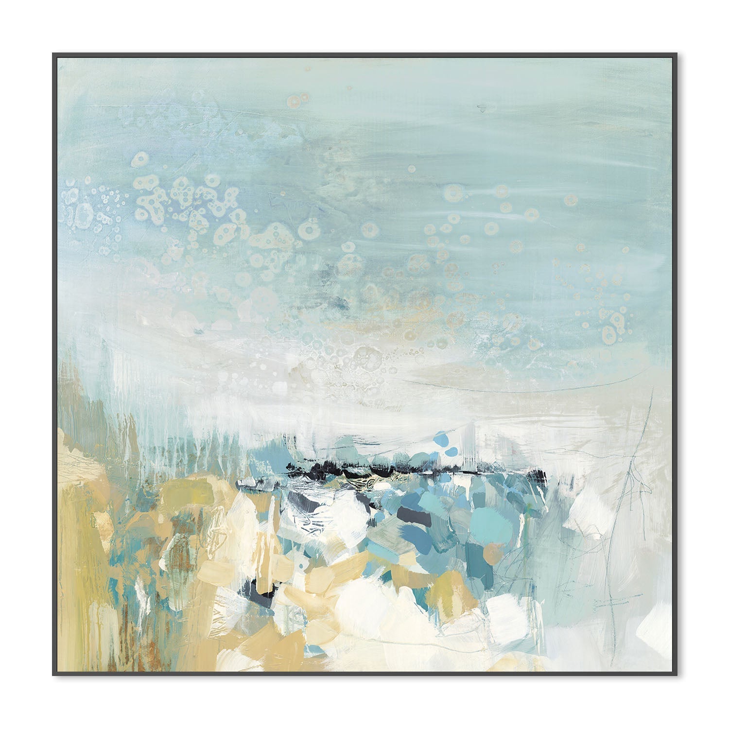 wall-art-print-canvas-poster-framed-A Lagoon Blue , By Grace Rowan-3