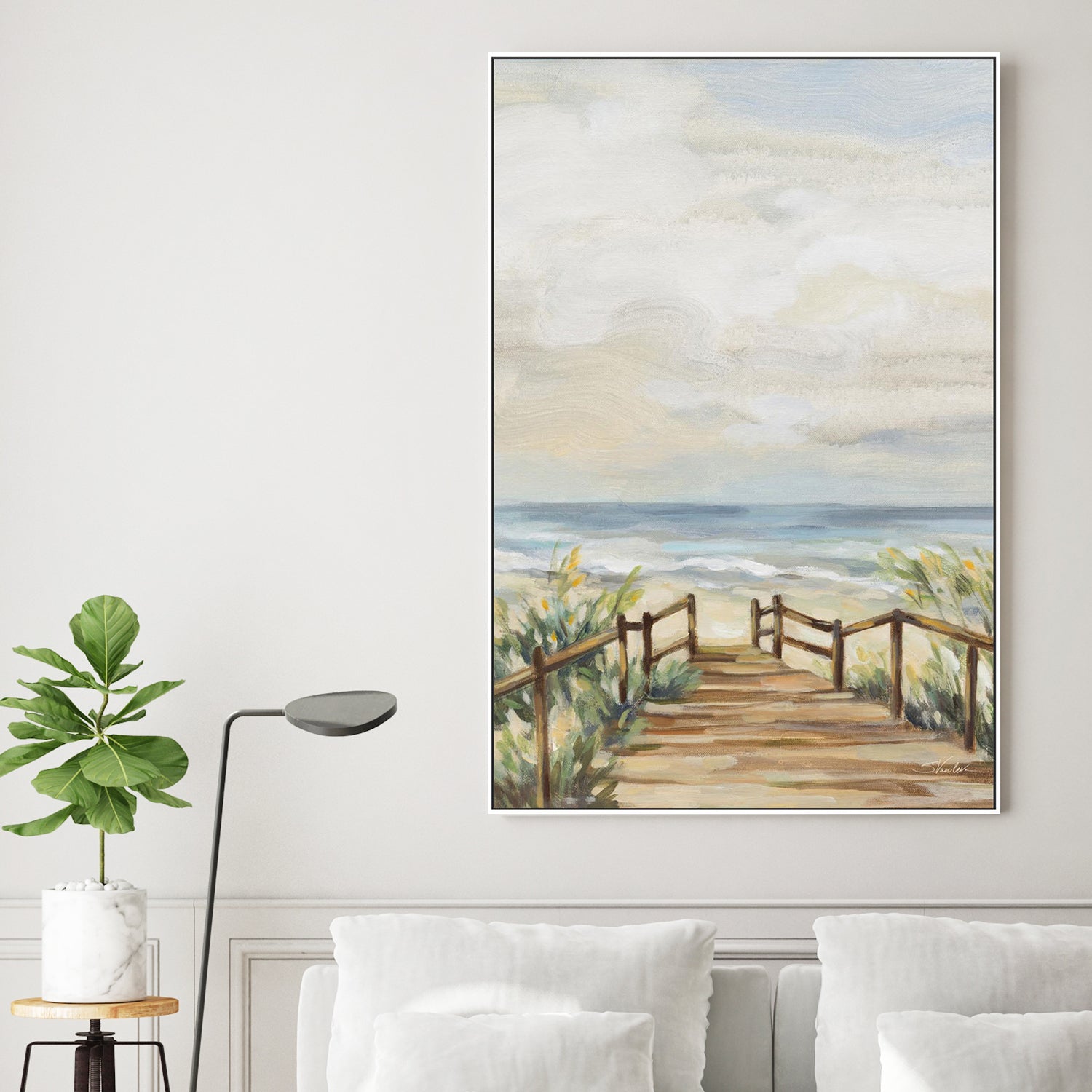 wall-art-print-canvas-poster-framed-A Moment at the Beach-2