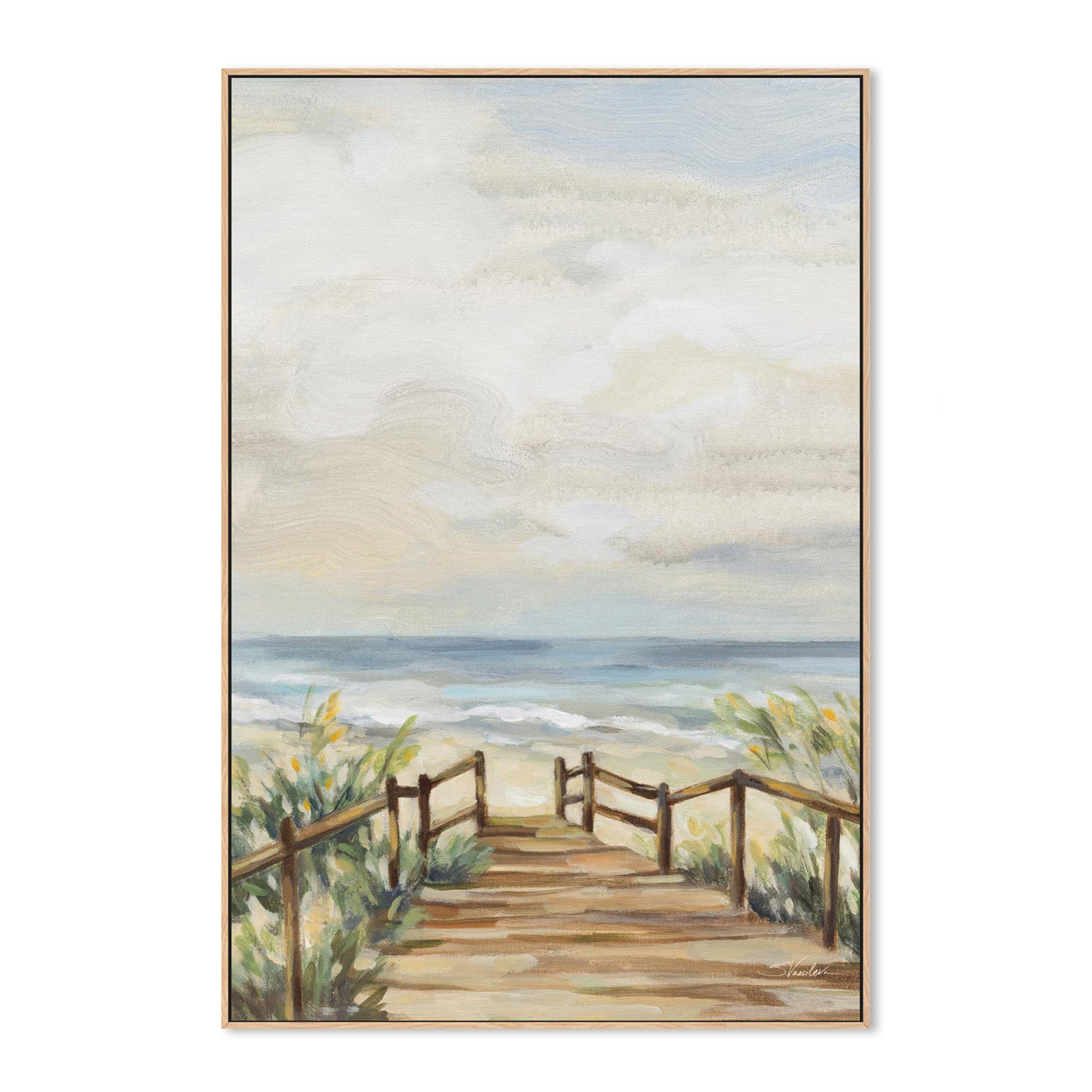 wall-art-print-canvas-poster-framed-A Moment at the Beach-4