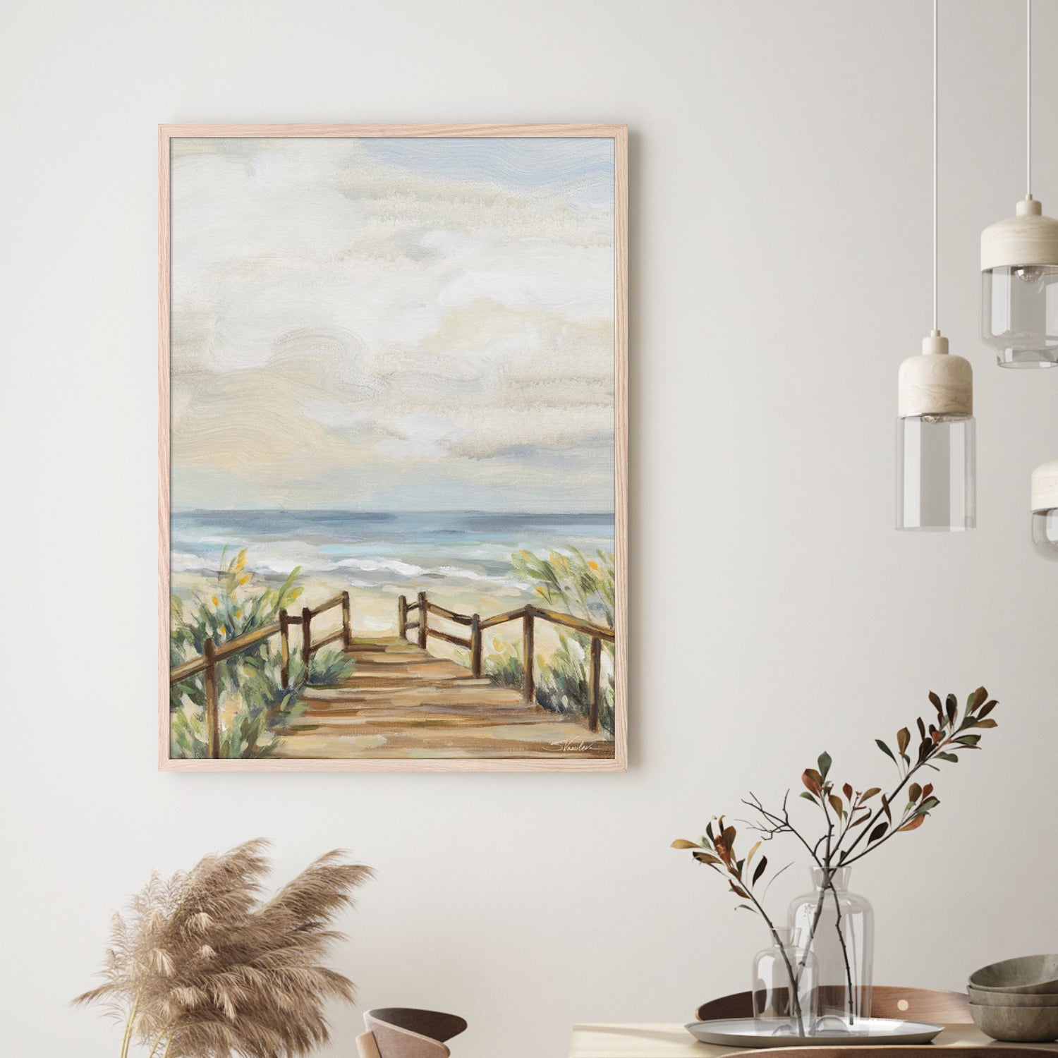 wall-art-print-canvas-poster-framed-A Moment at the Beach-7
