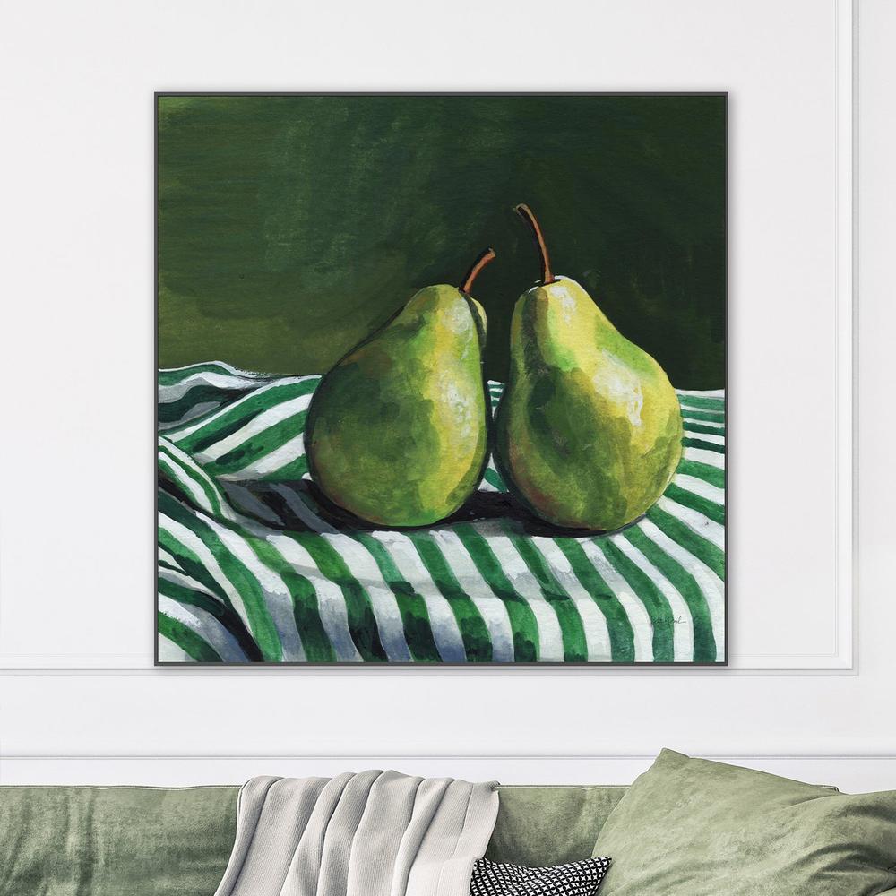wall-art-print-canvas-poster-framed-A Pair of Pears On Tablecloth-2
