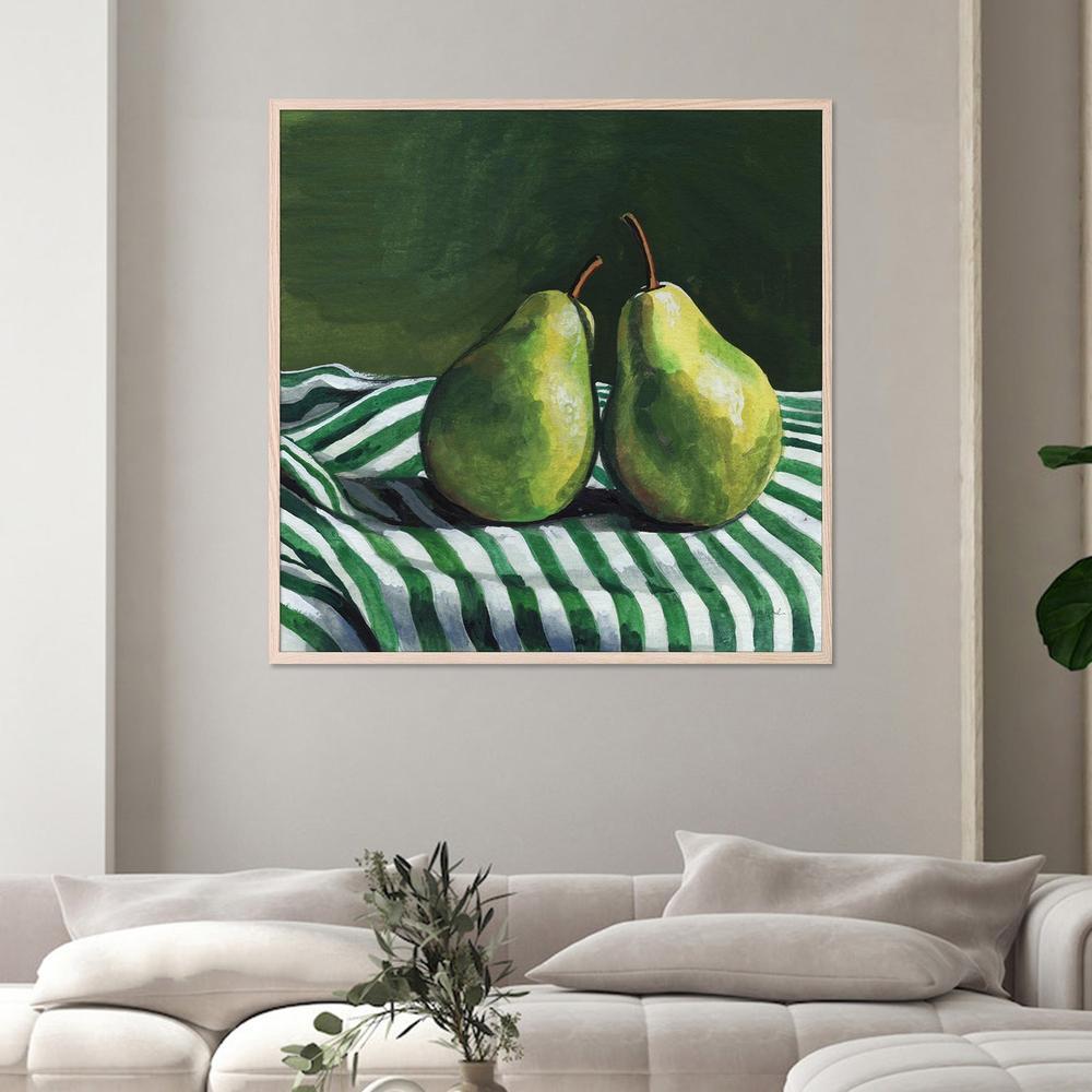 wall-art-print-canvas-poster-framed-A Pair of Pears On Tablecloth-7