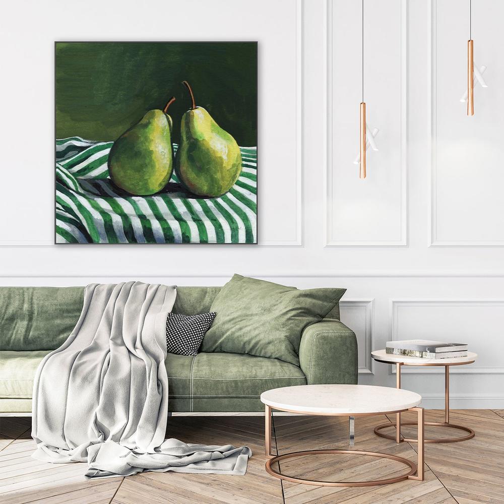 wall-art-print-canvas-poster-framed-A Pair of Pears On Tablecloth-9