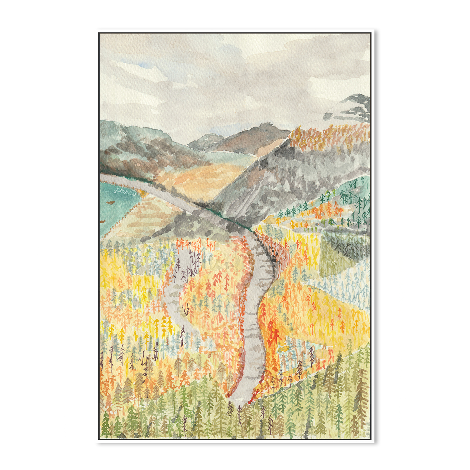 wall-art-print-canvas-poster-framed-A Pause in the Fall-5