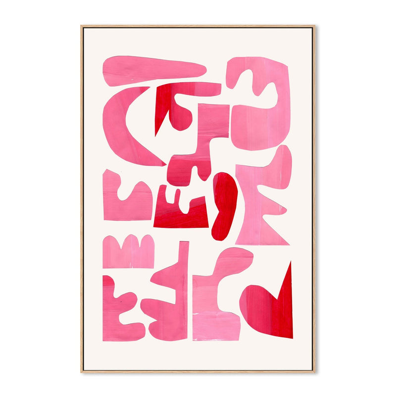 wall-art-print-canvas-poster-framed-A Pink Puzzle , By Ejaaz Haniff-GIOIA-WALL-ART