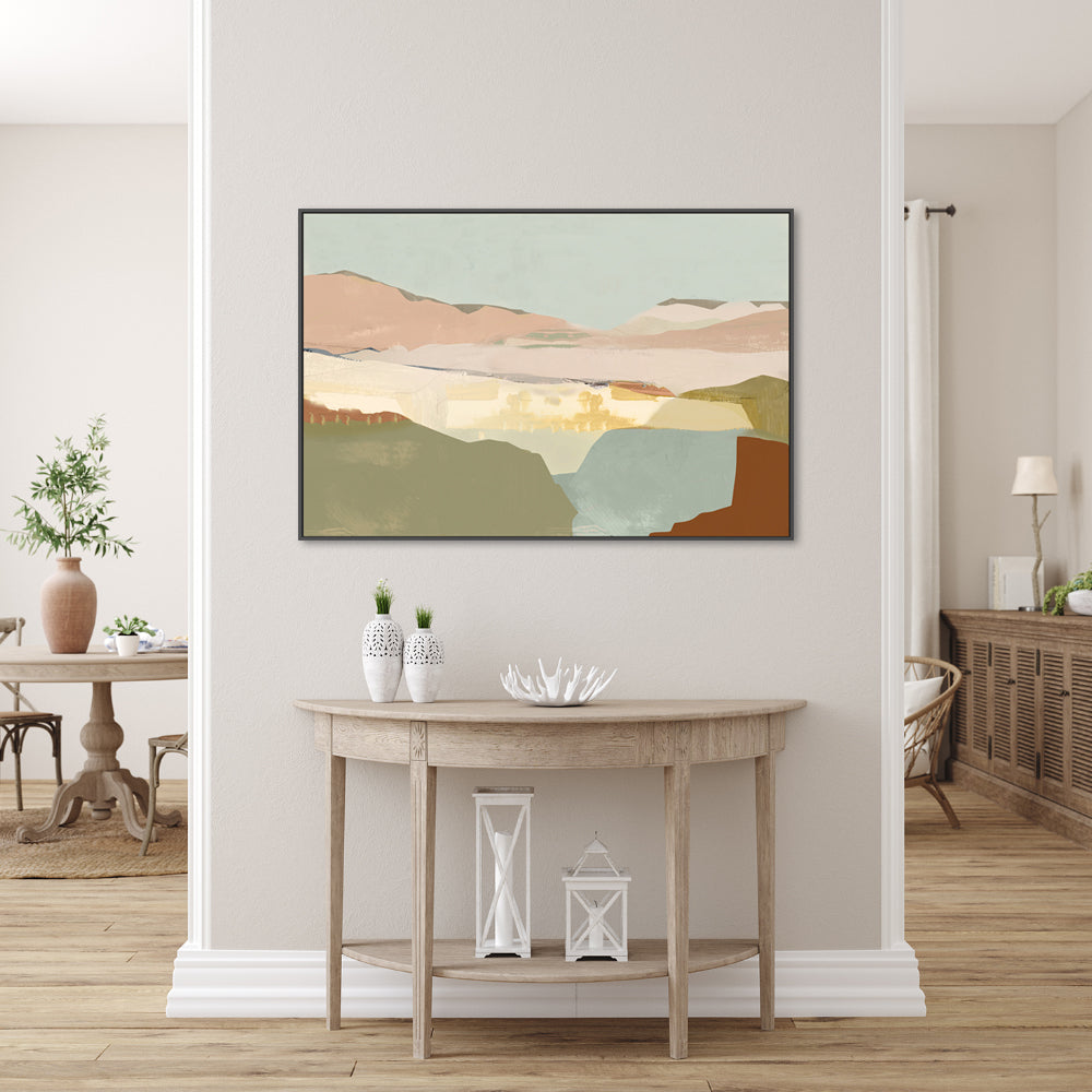 wall-art-print-canvas-poster-framed-A Pink Sandy Dunes , Style A, By Cartissi , By cartissi-2