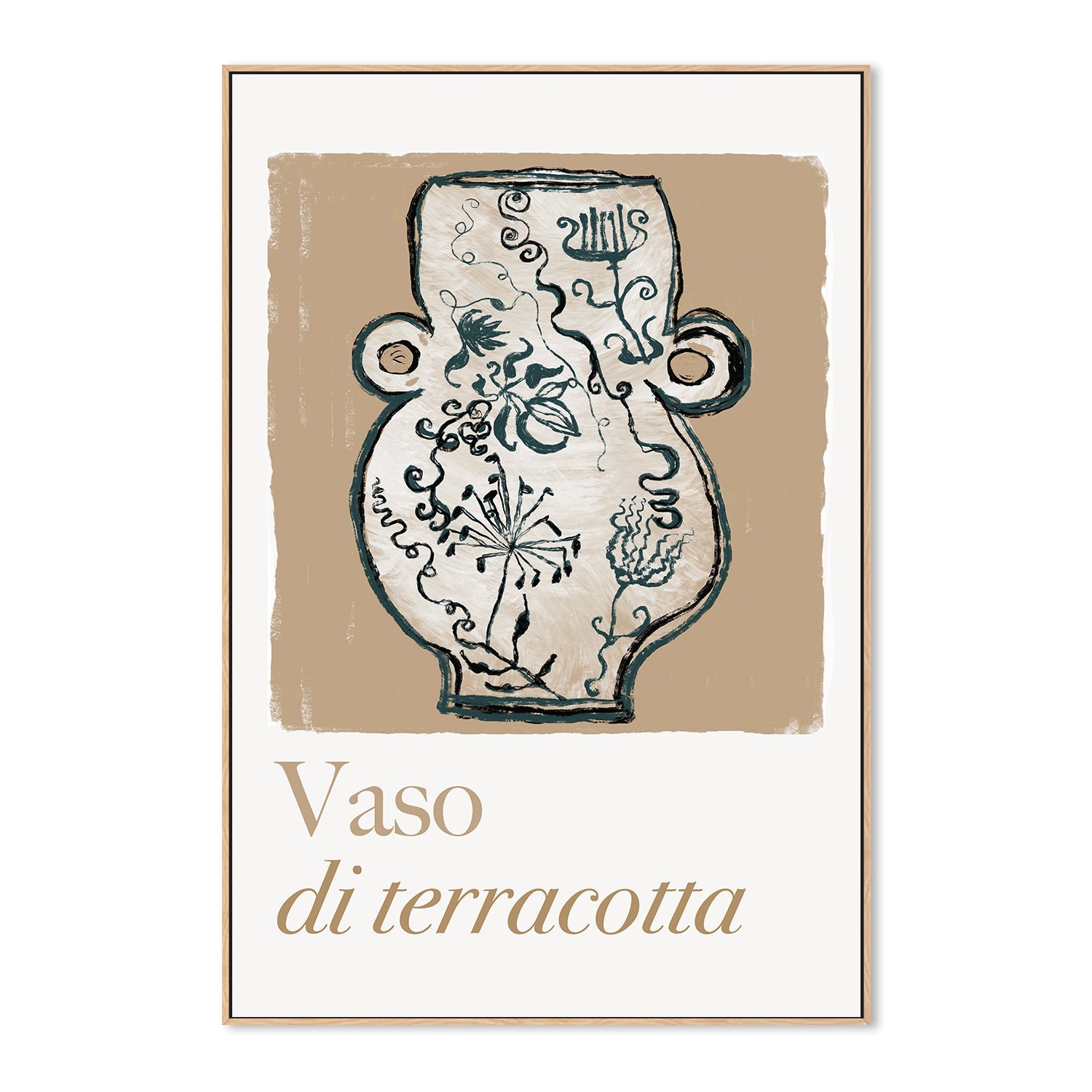 wall-art-print-canvas-poster-framed-A Vaso di Terracotta , By Cartissi , By cartissi-4