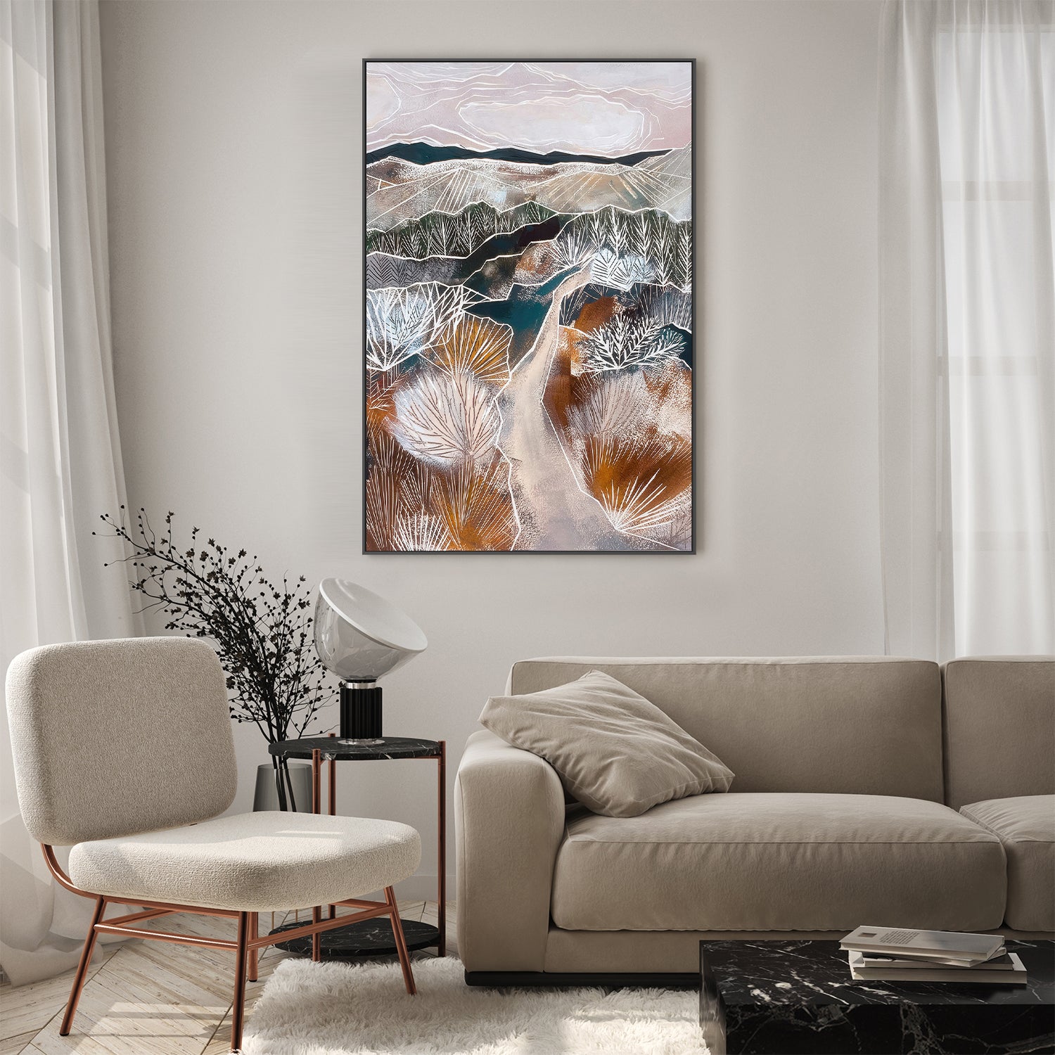 wall-art-print-canvas-poster-framed-A Winter Walk-7