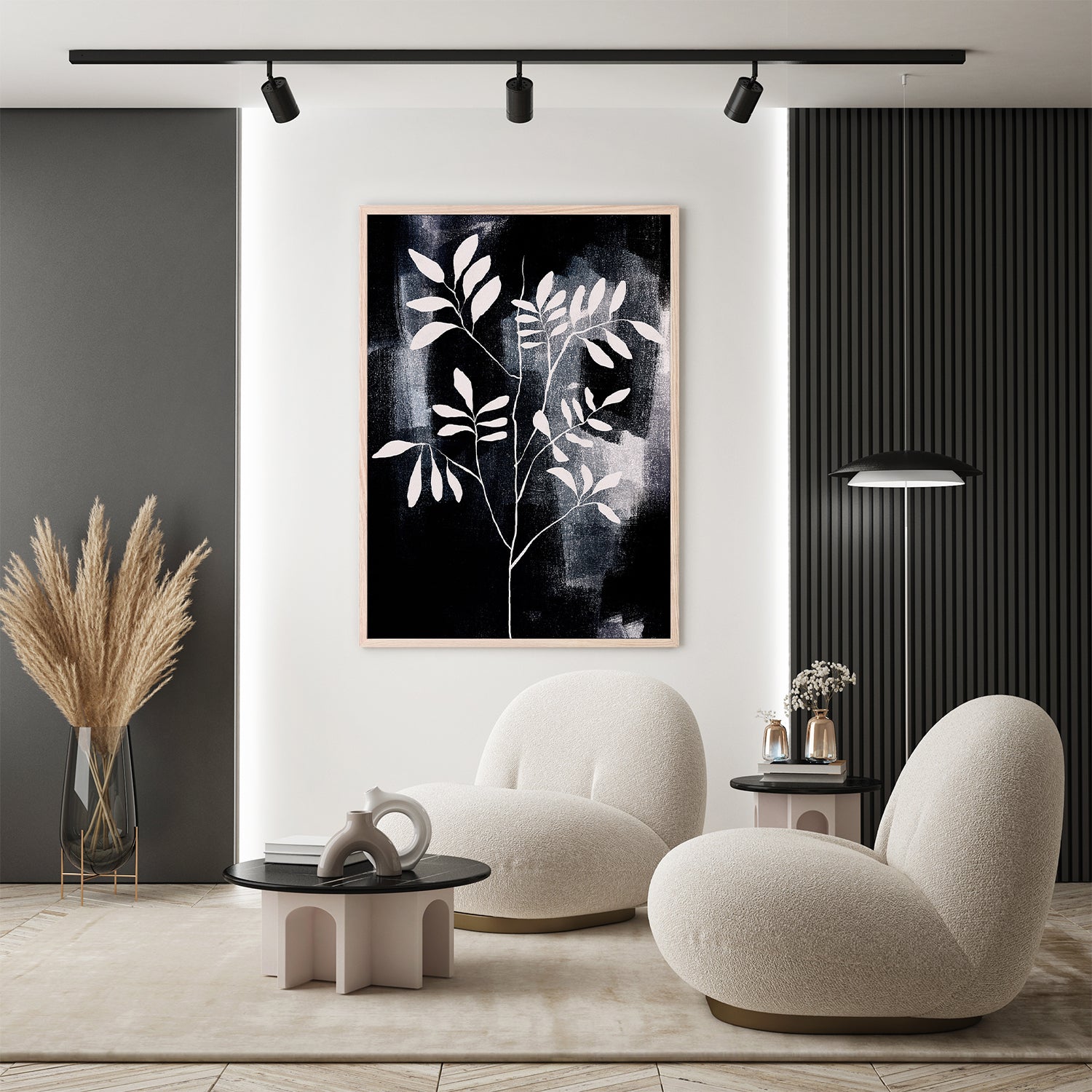wall-art-print-canvas-poster-framed-Abstact Plant 07-9