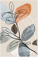 wall-art-print-canvas-poster-framed-Abstract Autumn Leaves, Style A-GIOIA-WALL-ART