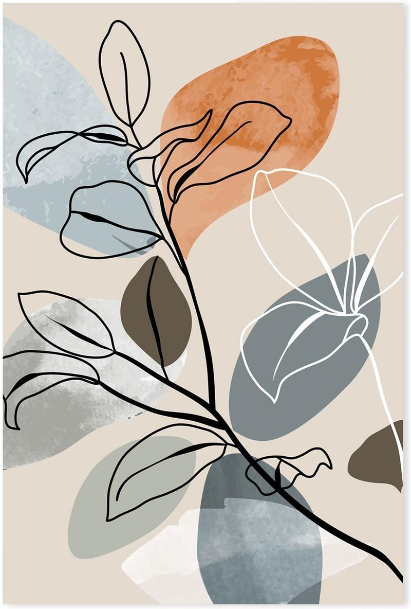 wall-art-print-canvas-poster-framed-Abstract Autumn Leaves, Style A-GIOIA-WALL-ART