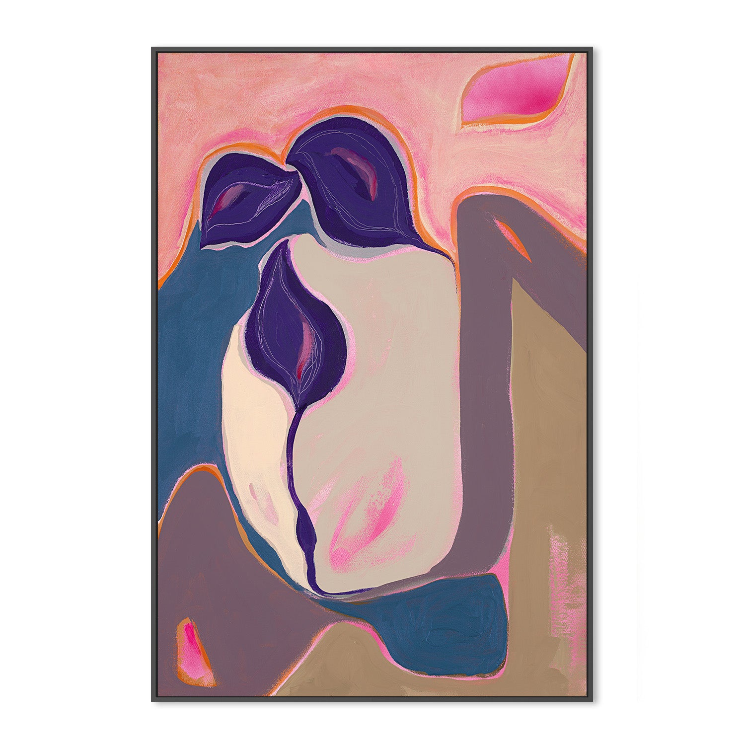 wall-art-print-canvas-poster-framed-Abstract bloom, Style A-3
