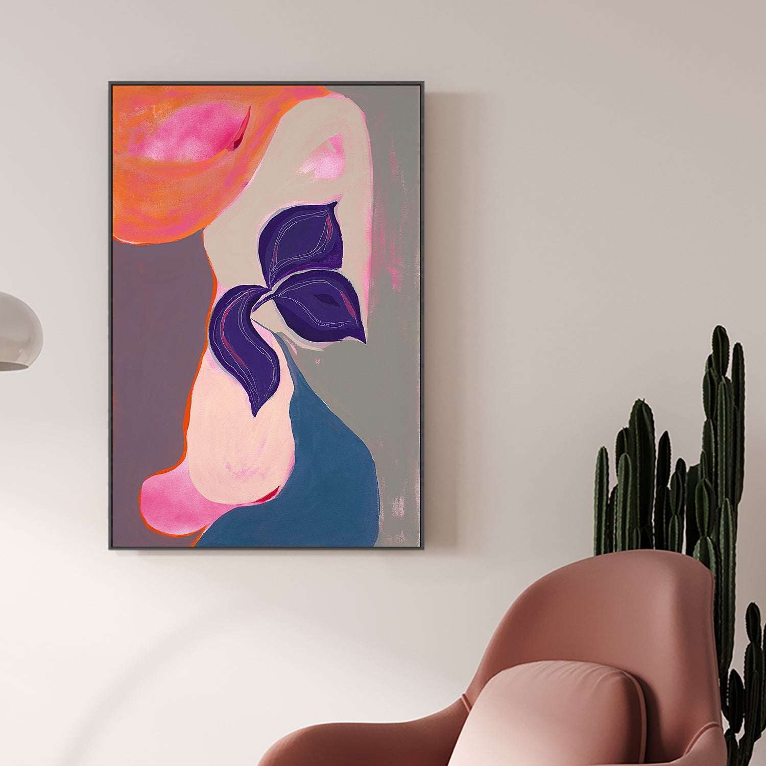 wall-art-print-canvas-poster-framed-Abstract bloom, Style B-2