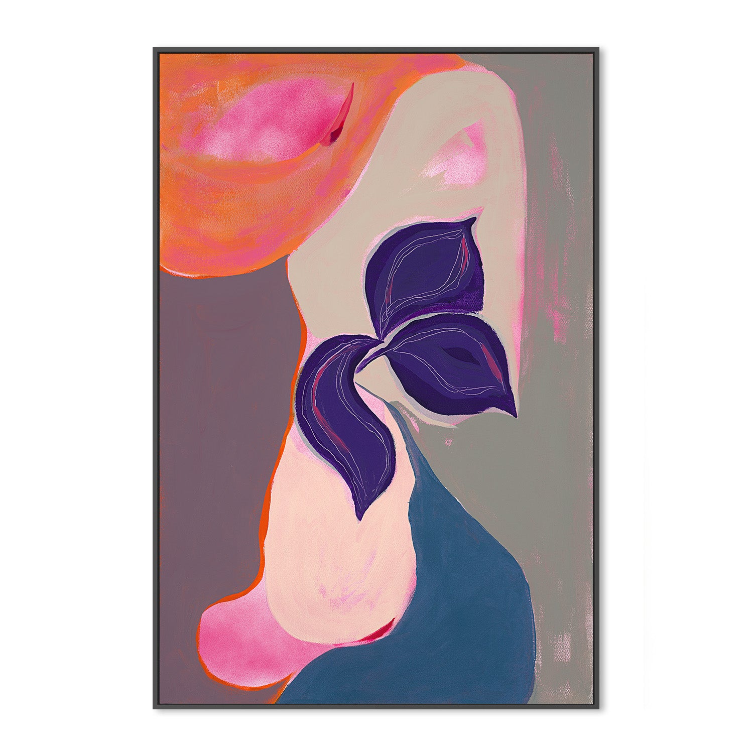 wall-art-print-canvas-poster-framed-Abstract bloom, Style B-3