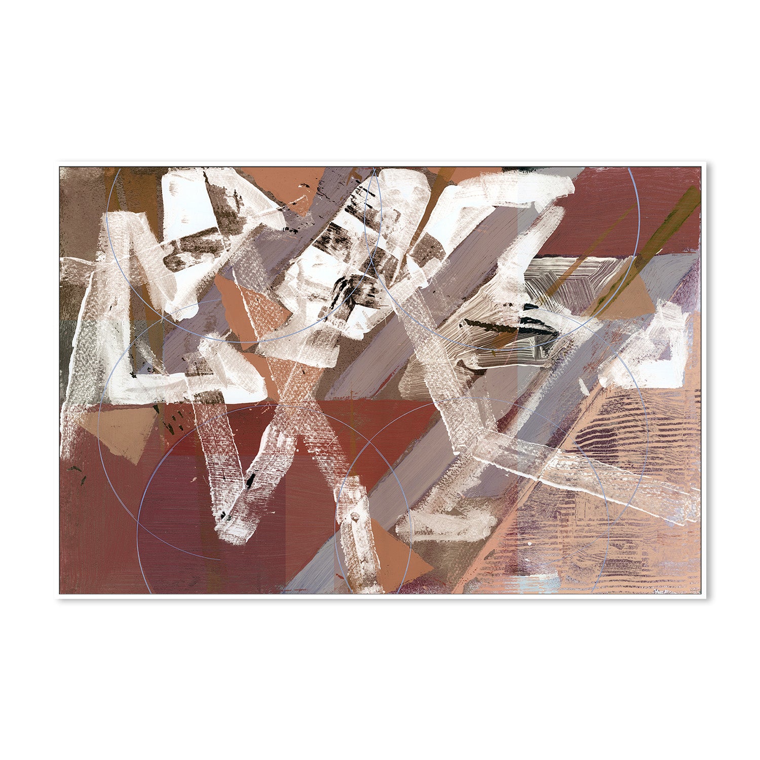 wall-art-print-canvas-poster-framed-Abstract Circles and Textures, Style B-5