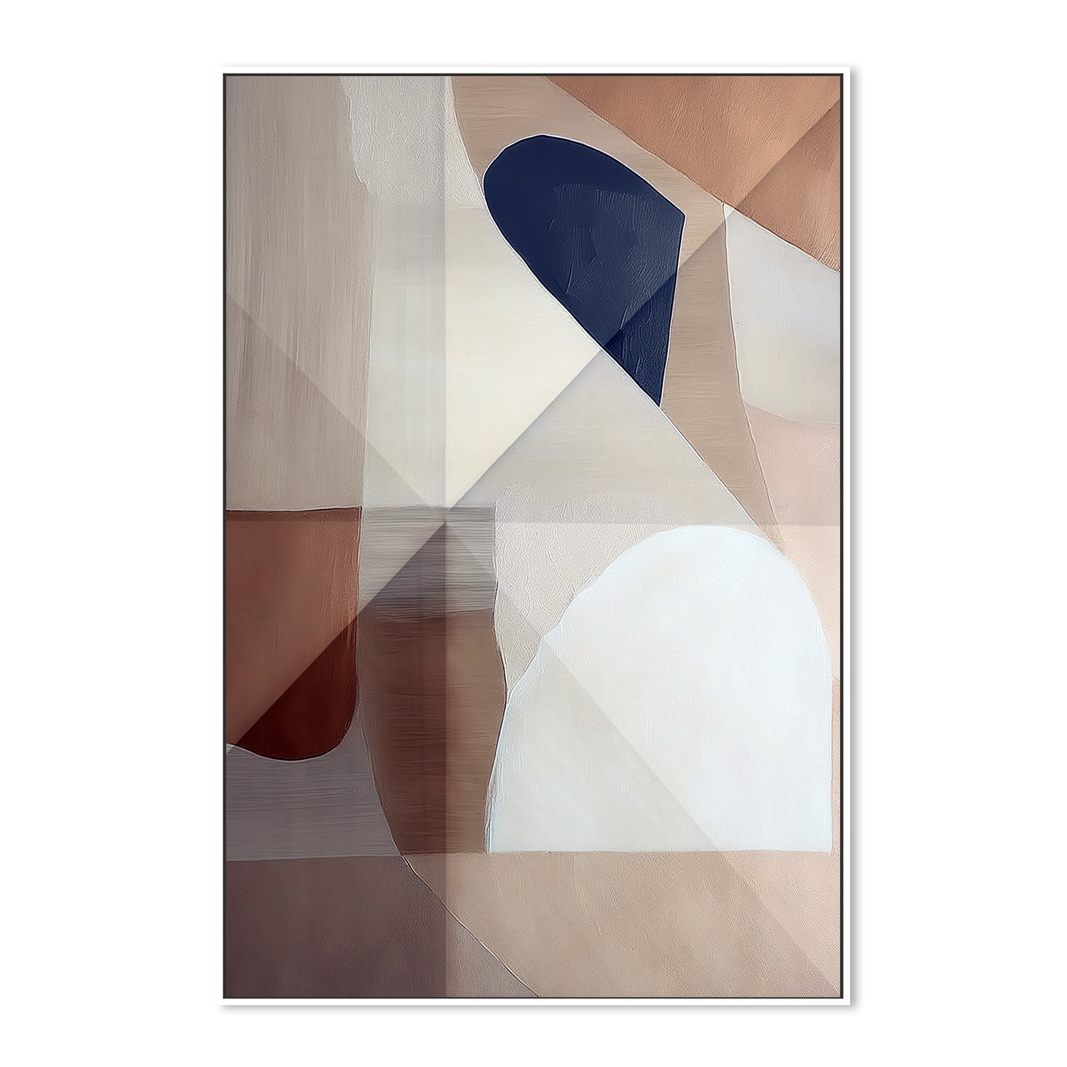 wall-art-print-canvas-poster-framed-Abstract Copper Neutral Tone Painting-5