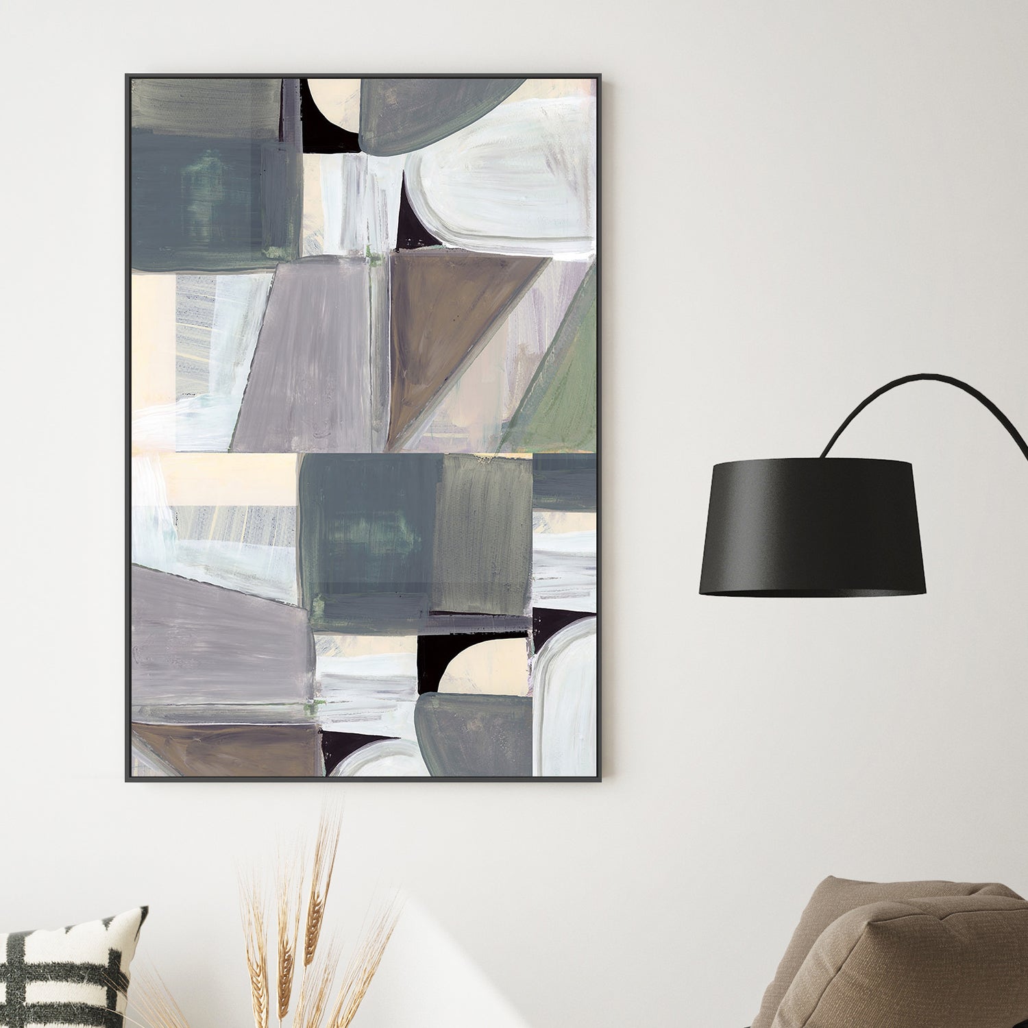 wall-art-print-canvas-poster-framed-Abstract Desaturate, Style A-2