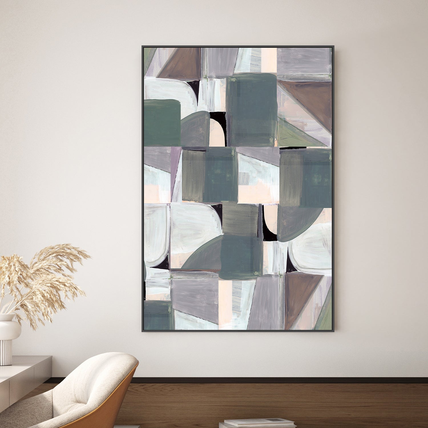 wall-art-print-canvas-poster-framed-Abstract Desaturate, Style C-2