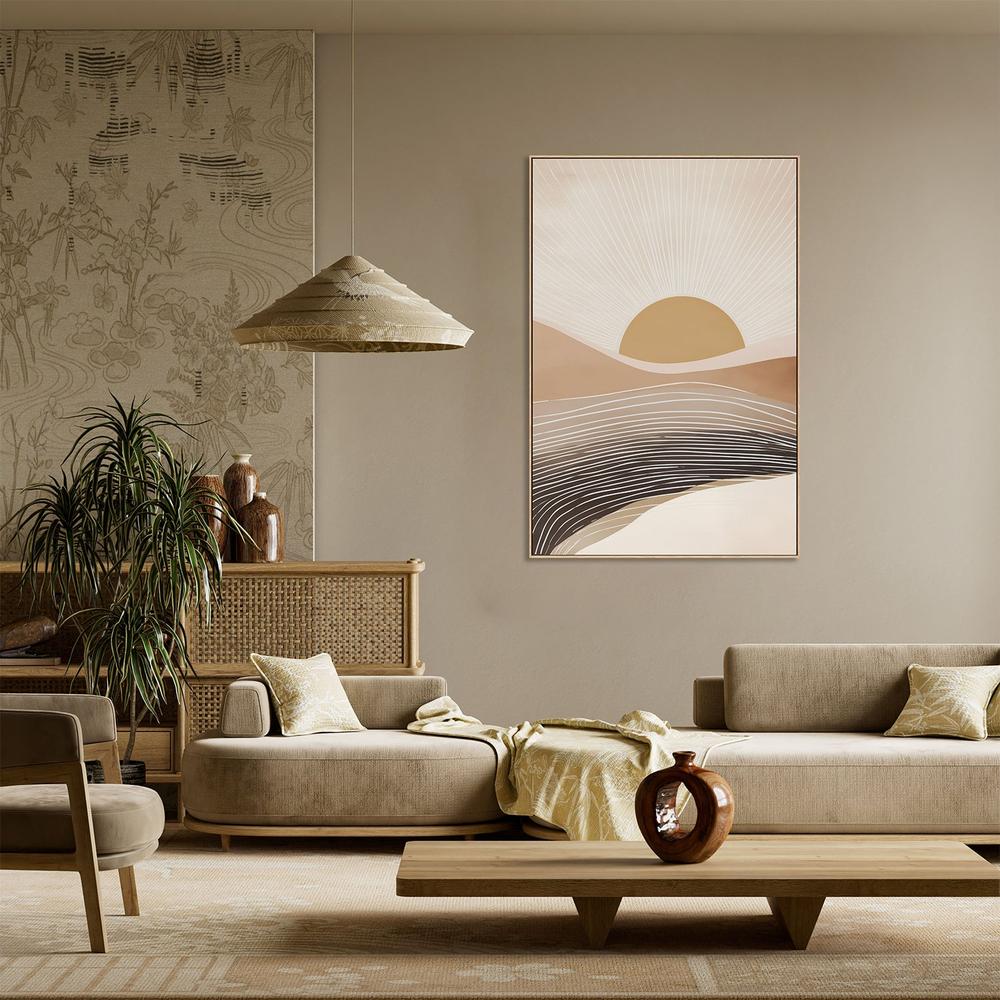 wall-art-print-canvas-poster-framed-Abstract Desert Sun-9