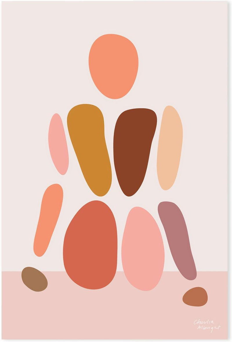 wall-art-print-canvas-poster-framed-Abstract Female Figure, Style A , By Moments By Charlie-GIOIA-WALL-ART