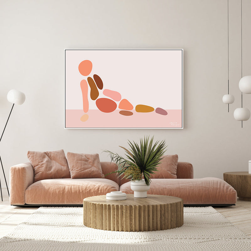 wall-art-print-canvas-poster-framed-Abstract Female Figure, Style F , By Moments By Charlie-GIOIA-WALL-ART
