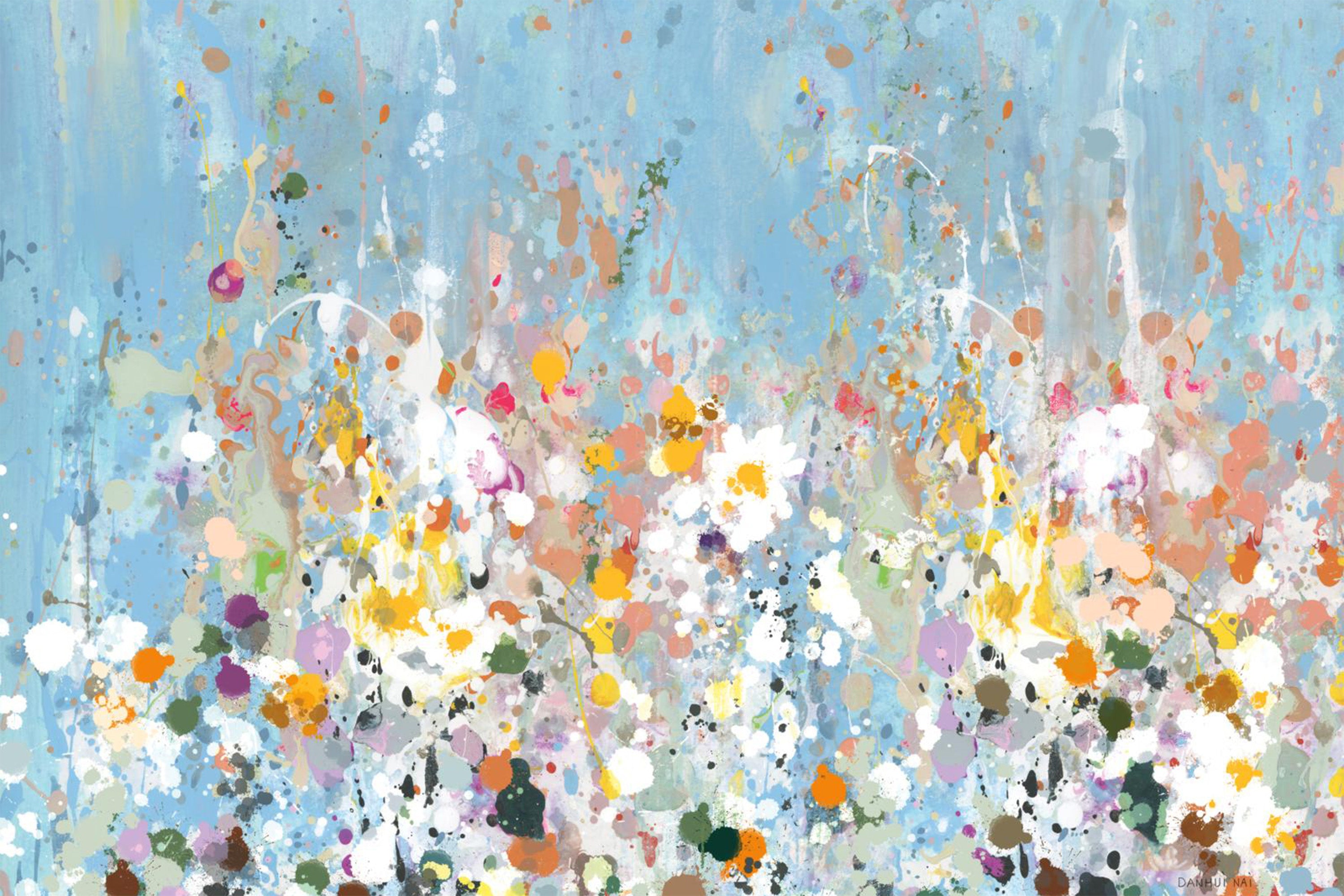 wall-art-print-canvas-poster-framed-Abstract Garden, Style A-1