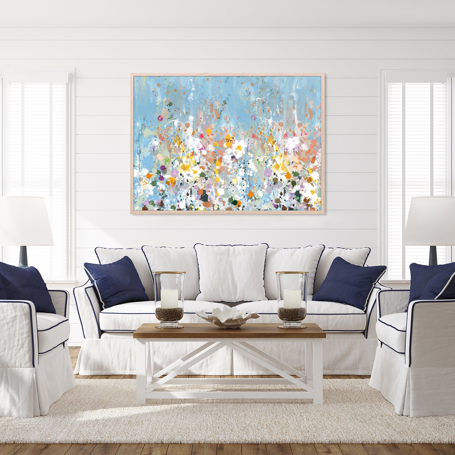 wall-art-print-canvas-poster-framed-Abstract Garden, Style A-7